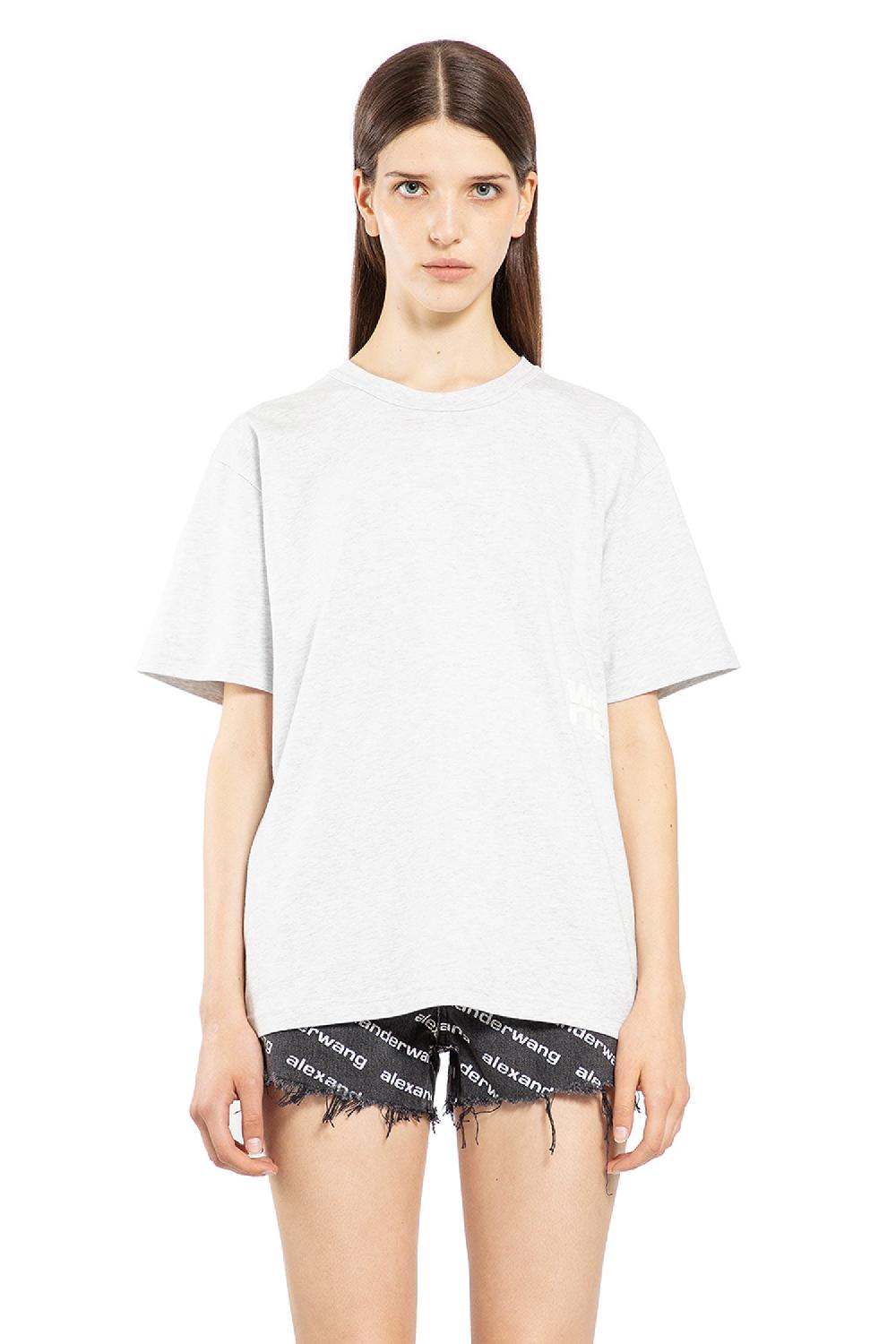 Antonioli ALEXANDER WANG WOMAN GREY T-SHIRTS & TANK TOPS Sconti VIP