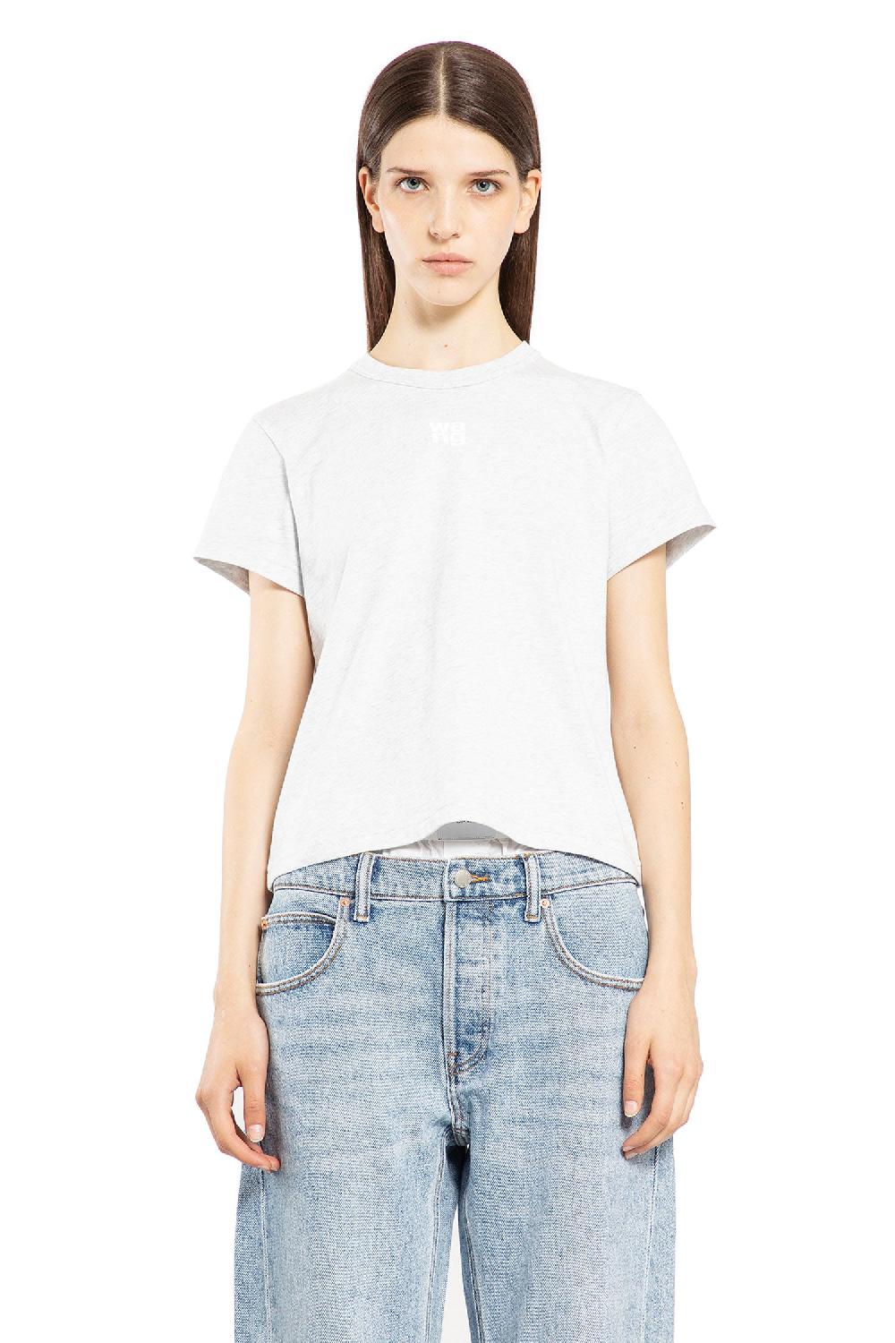 Antonioli ALEXANDER WANG WOMAN GREY T-SHIRTS & TANK TOPS Prezzo basso