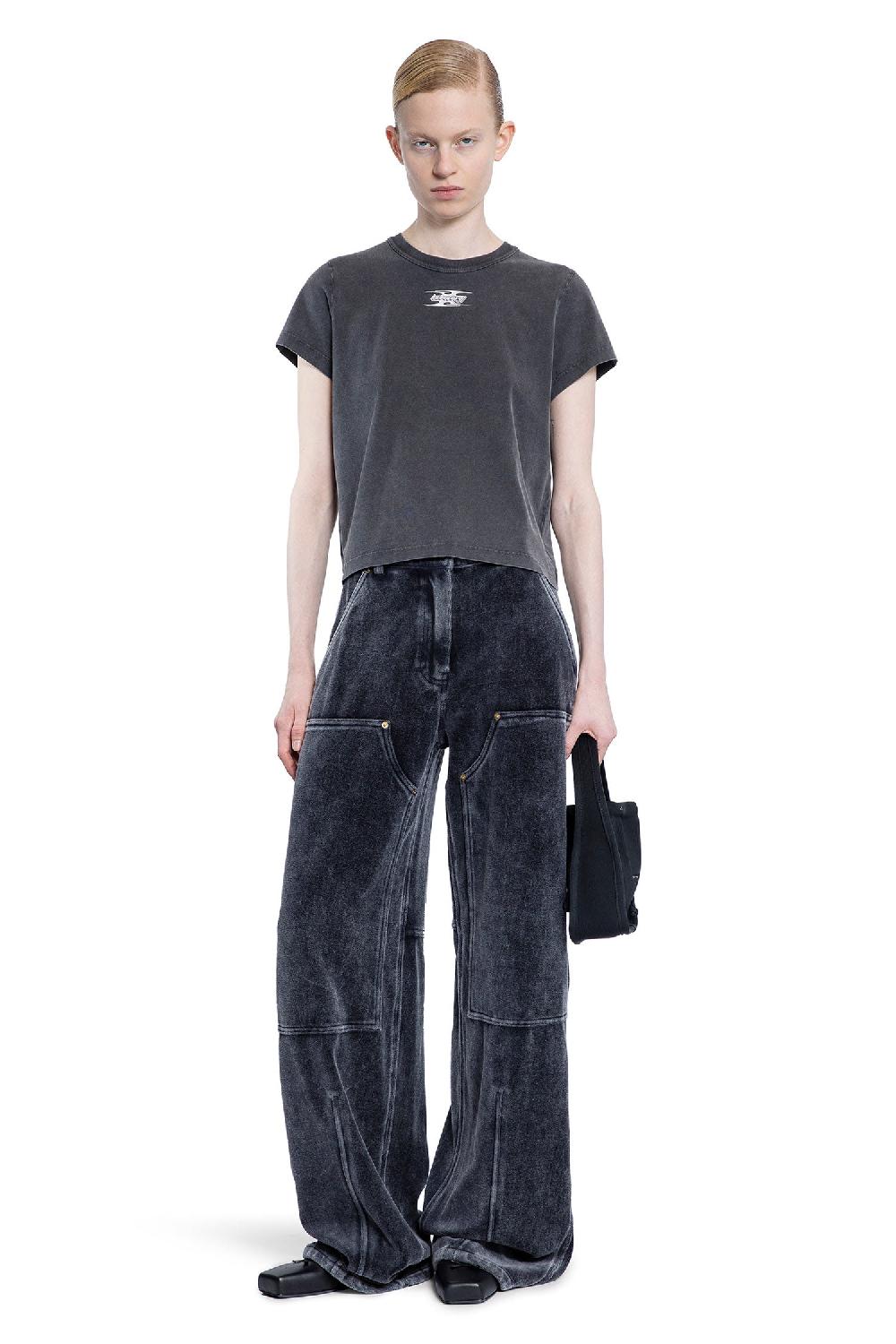 Antonioli ALEXANDER WANG WOMAN GREY TROUSERS Ritorno libero