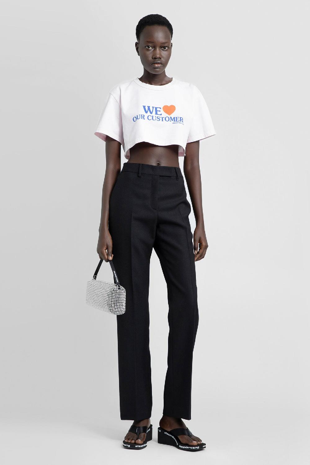 Antonioli ALEXANDER WANG WOMAN PINK T-SHIRTS & TANK TOPS Rilascio limitato