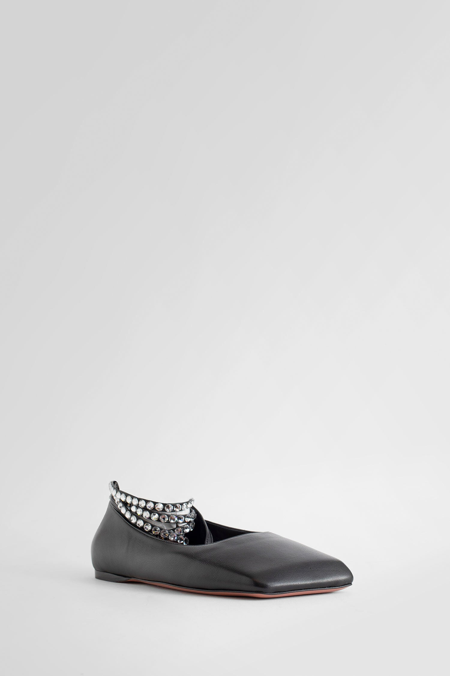 Antonioli AMINA MUADDI WOMAN BLACK FLATS Solo un giorno rimasto