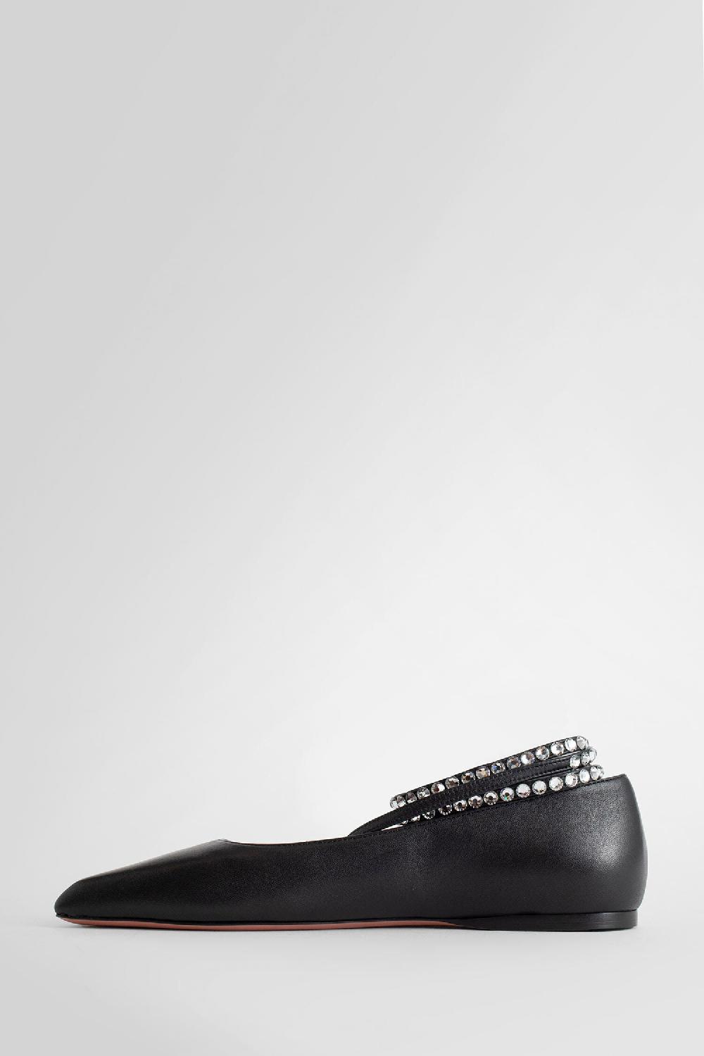 Antonioli AMINA MUADDI WOMAN BLACK FLATS Solo un giorno rimasto