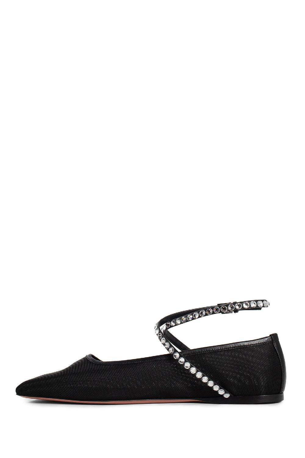 Antonioli AMINA MUADDI WOMAN BLACK FLATS Super sconto