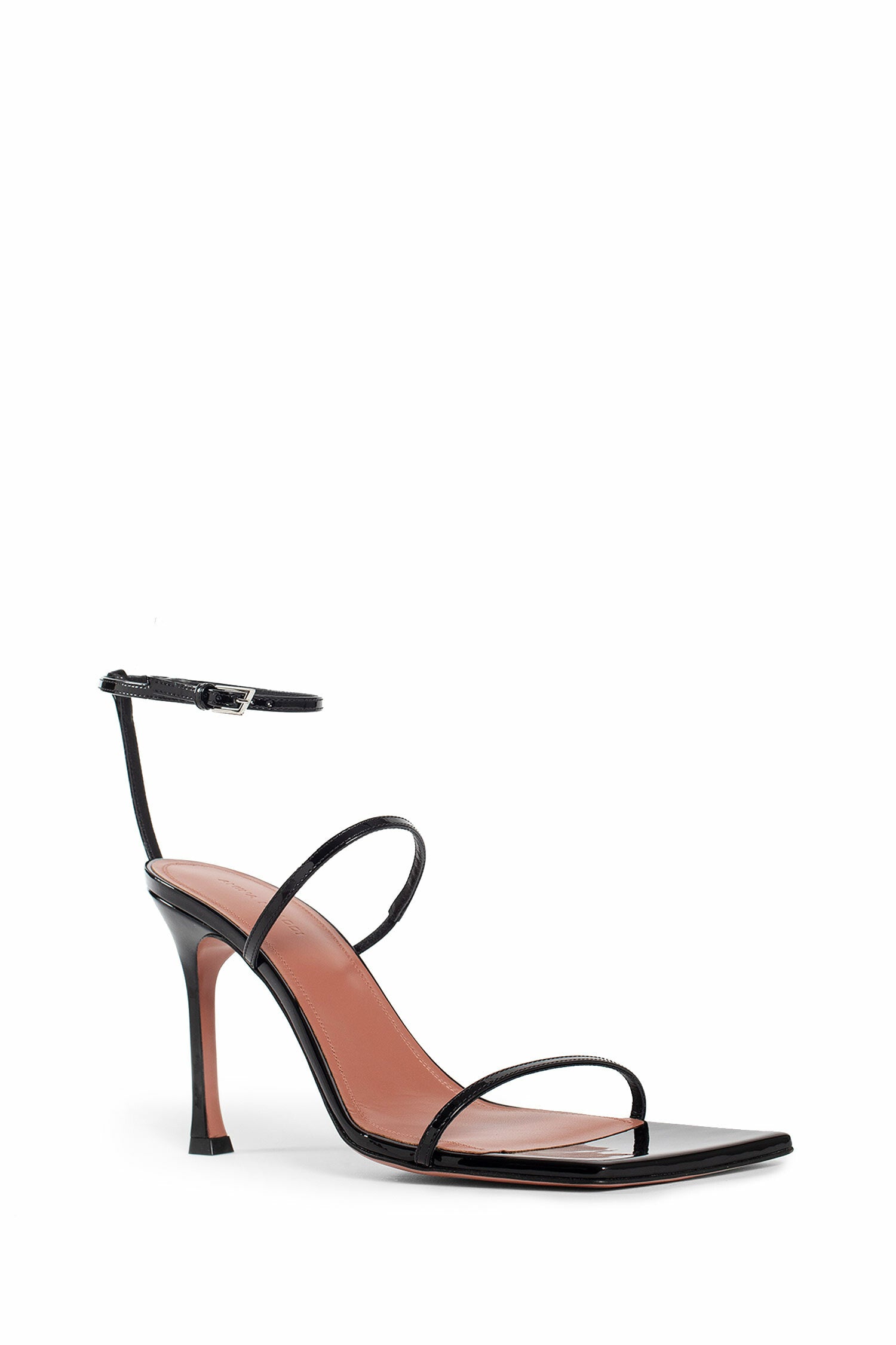 Antonioli AMINA MUADDI WOMAN BLACK SANDALS & SLIDES Italy