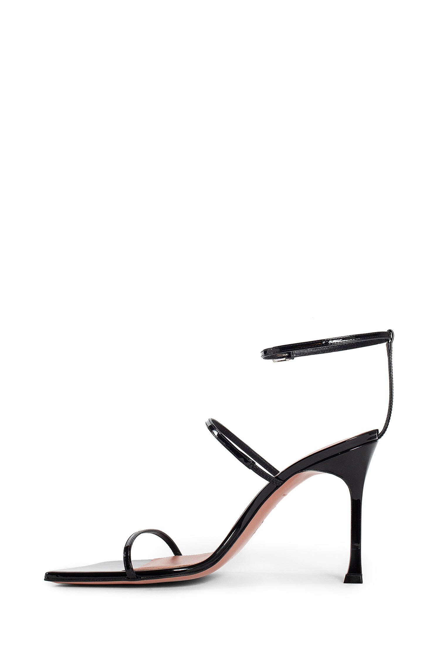 Antonioli AMINA MUADDI WOMAN BLACK SANDALS & SLIDES Italy