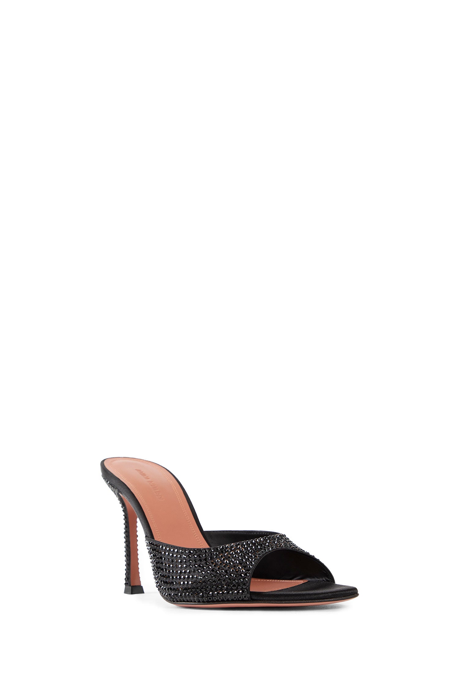 Antonioli AMINA MUADDI WOMAN BLACK SANDALS & SLIDES Italia