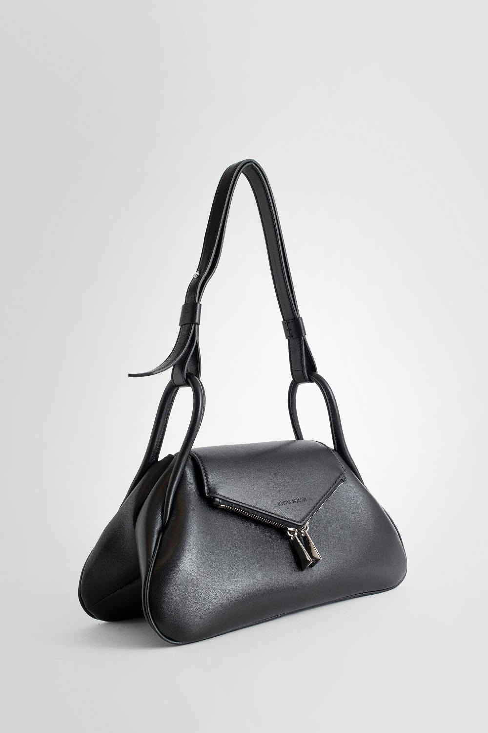 Antonioli AMINA MUADDI WOMAN BLACK SHOULDER BAGS Nuovo