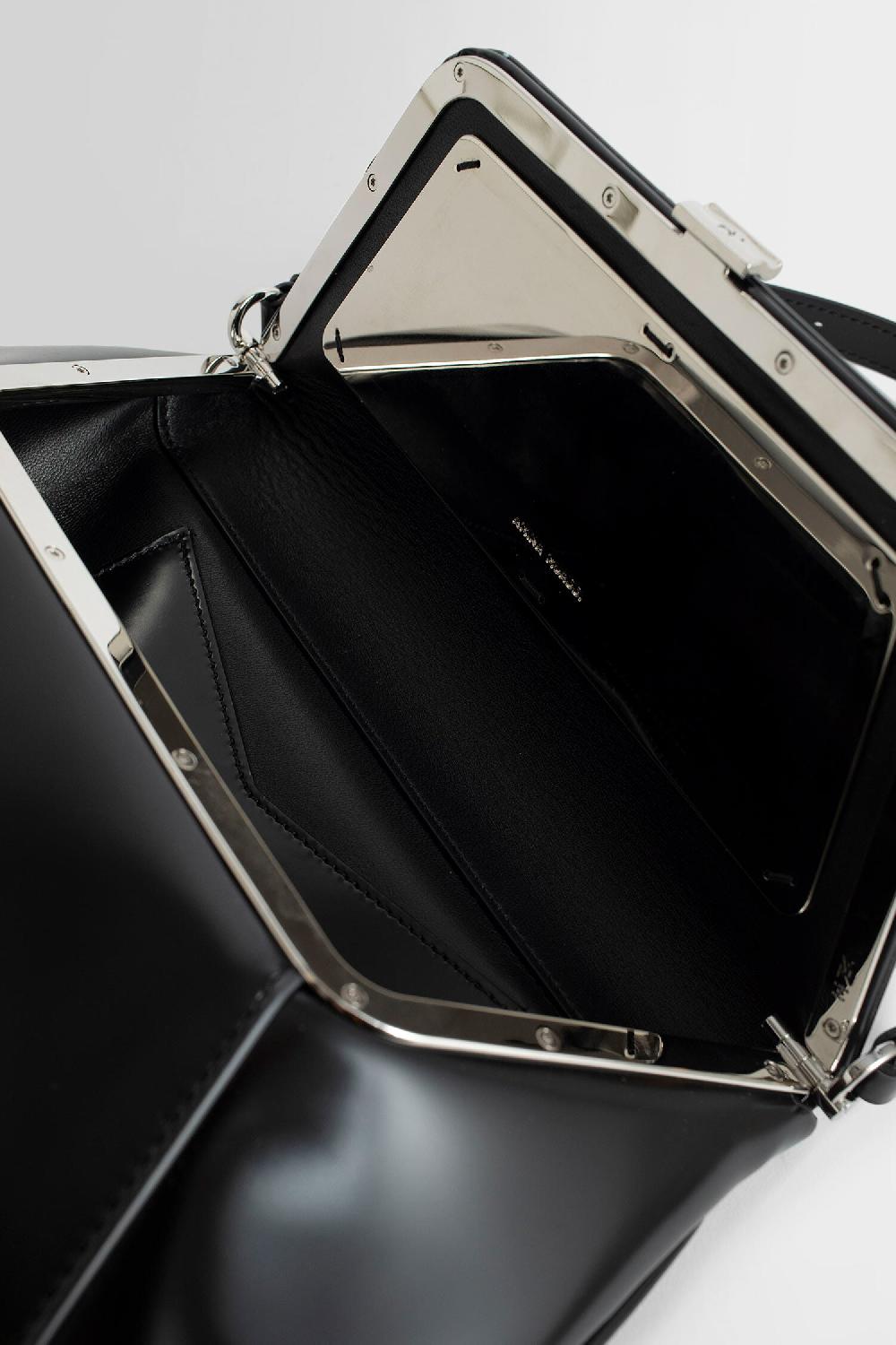Antonioli AMINA MUADDI WOMAN BLACK SHOULDER BAGS Qualità