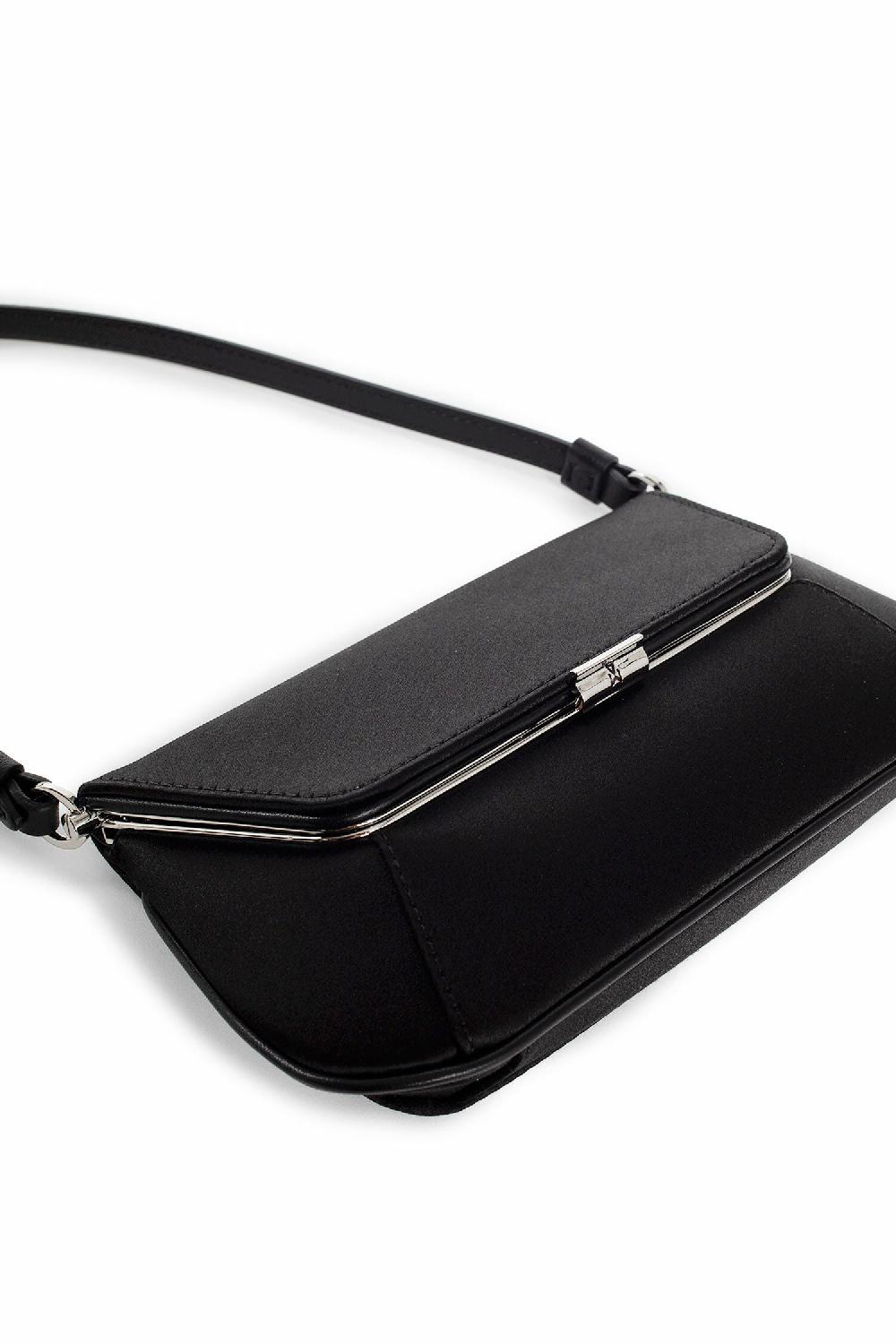 Antonioli AMINA MUADDI WOMAN BLACK SHOULDER BAGS Promozione