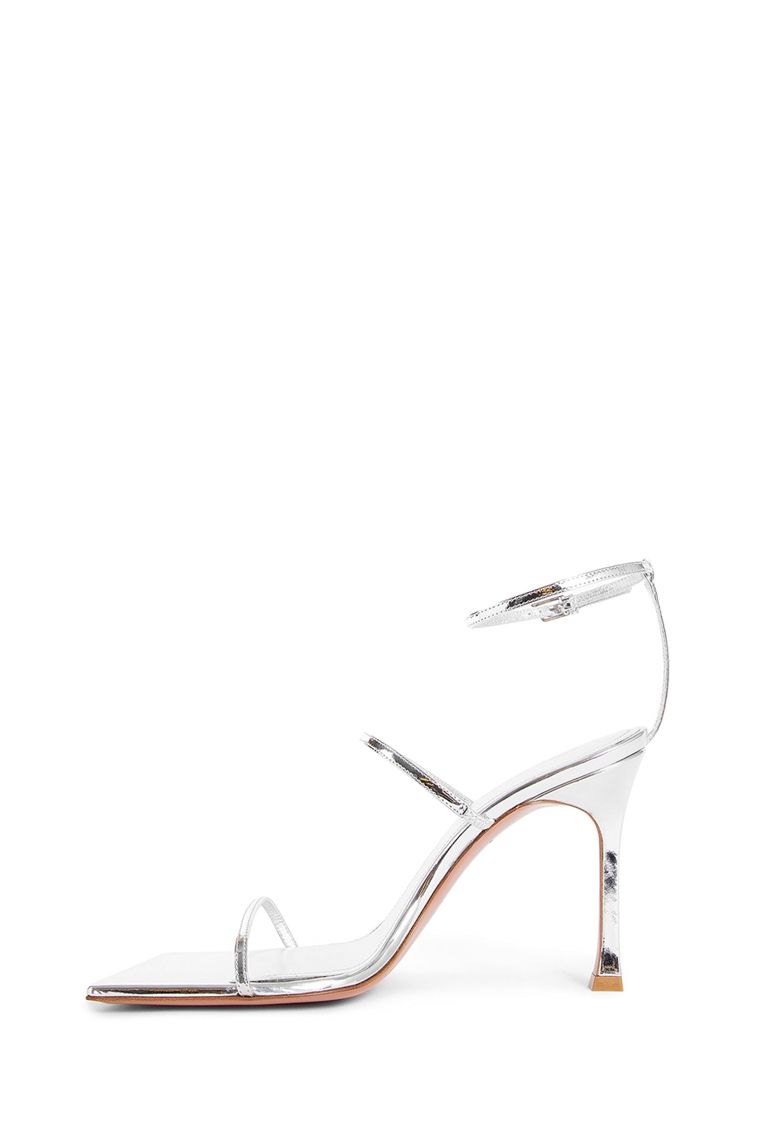 Antonioli AMINA MUADDI WOMAN SILVER SANDALS & SLIDES Spedizione gratuita