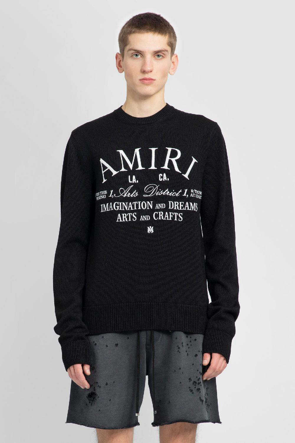 Antonioli AMIRI MAN BLACK KNITWEAR Offerta natalizia