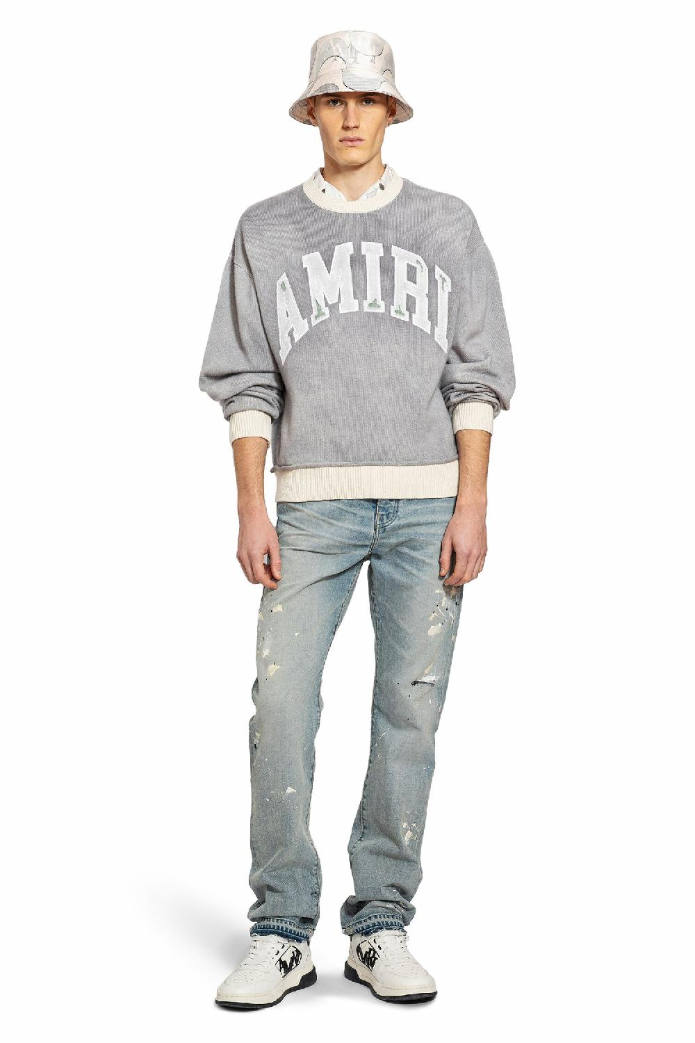 Antonioli AMIRI MAN GREY KNITWEAR Qualità