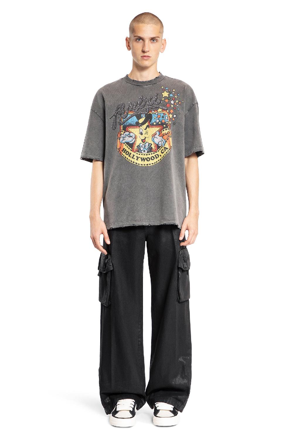 Antonioli AMIRI MAN GREY T-SHIRTS & TANK TOPS Promozione