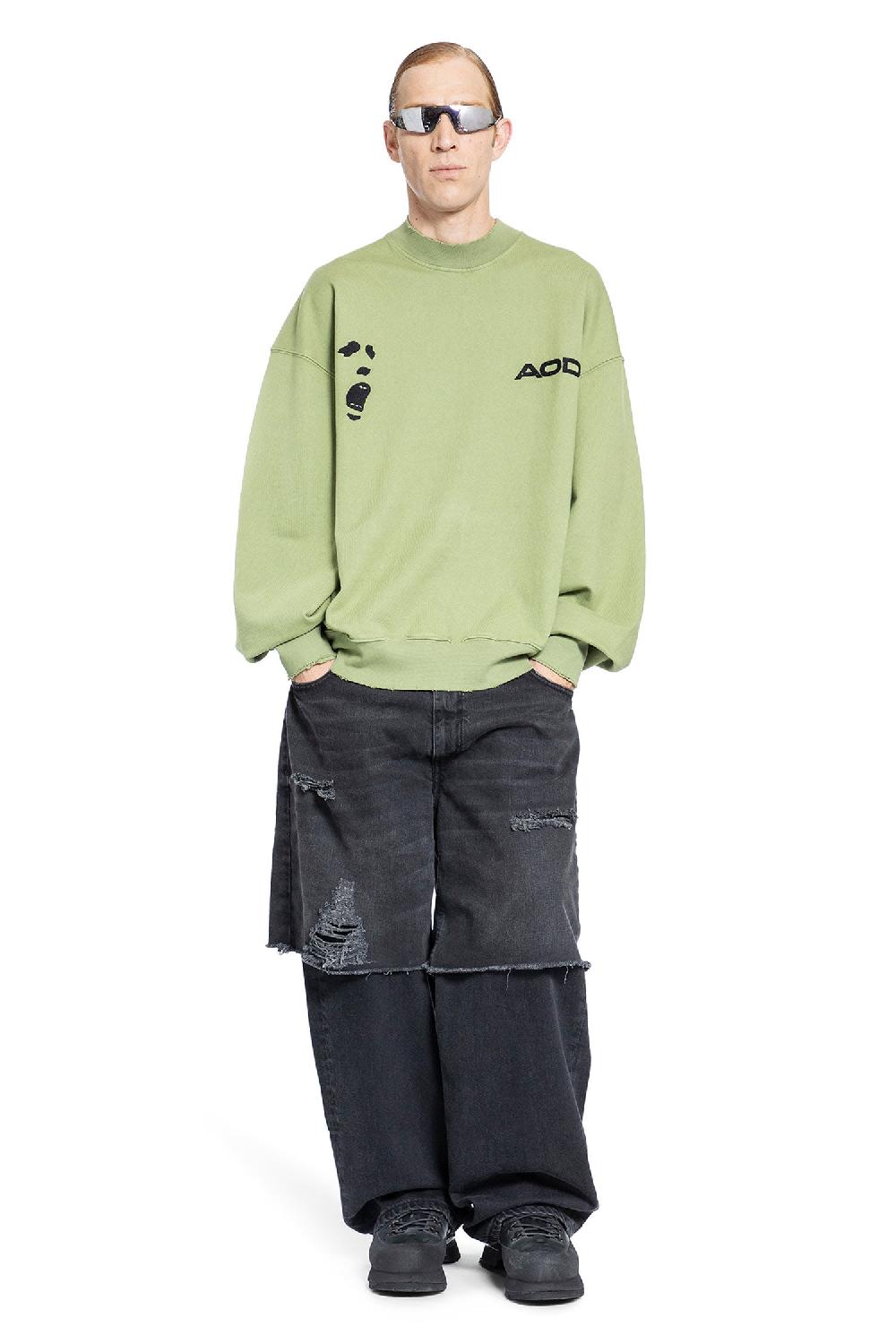 Antonioli AN OTHER DATE MAN GREEN SWEATSHIRTS In Vendita