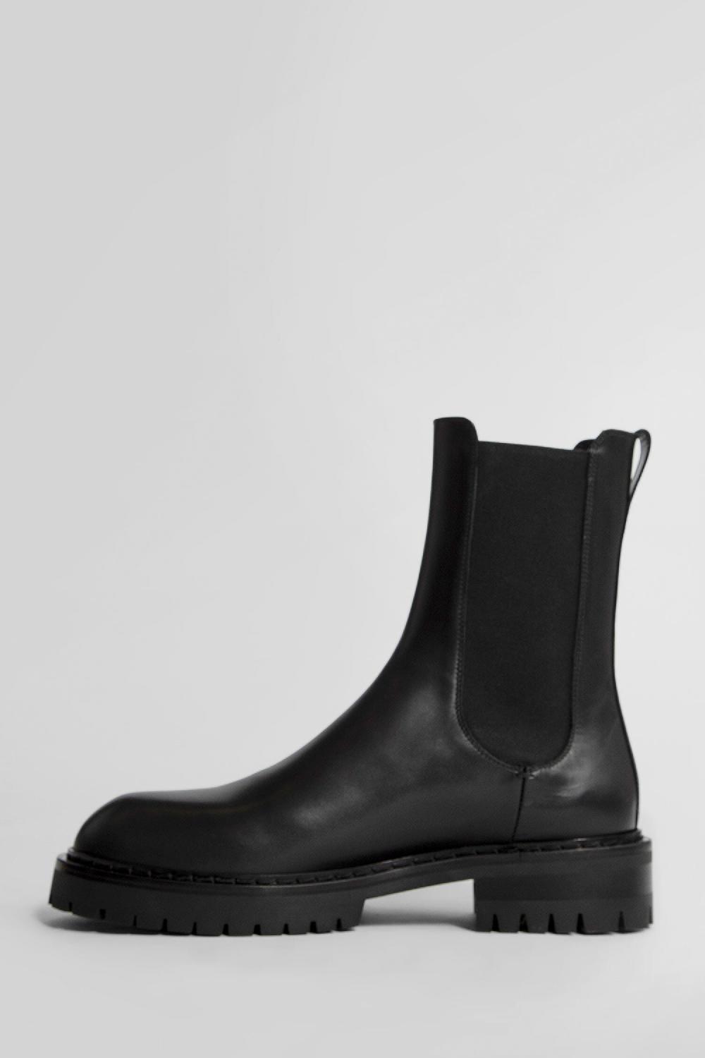 Antonioli ANN DEMEULEMEESTER MAN BLACK BOOTS Latest stili
