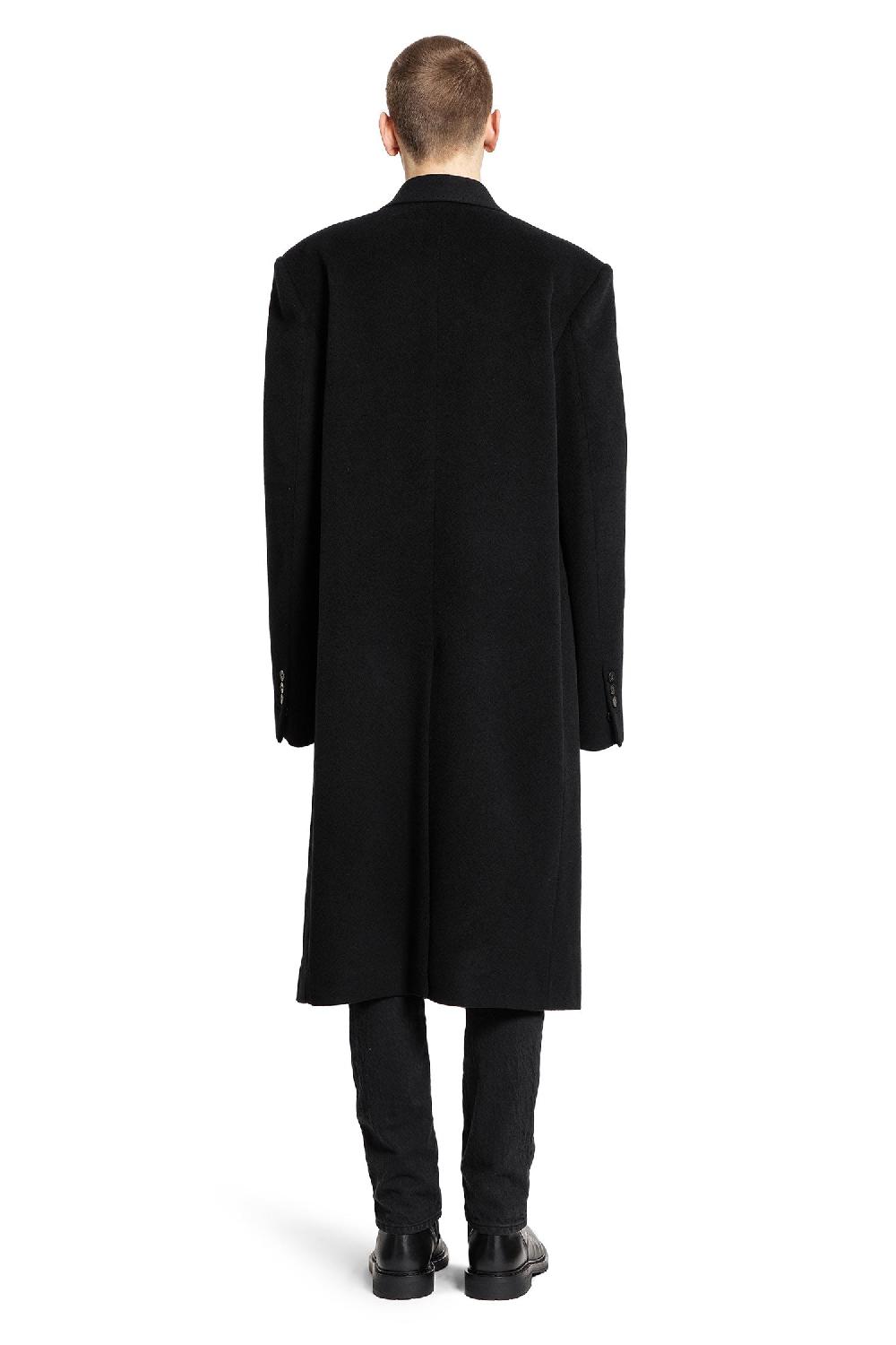 Antonioli ANN DEMEULEMEESTER MAN BLACK COATS Super sconto