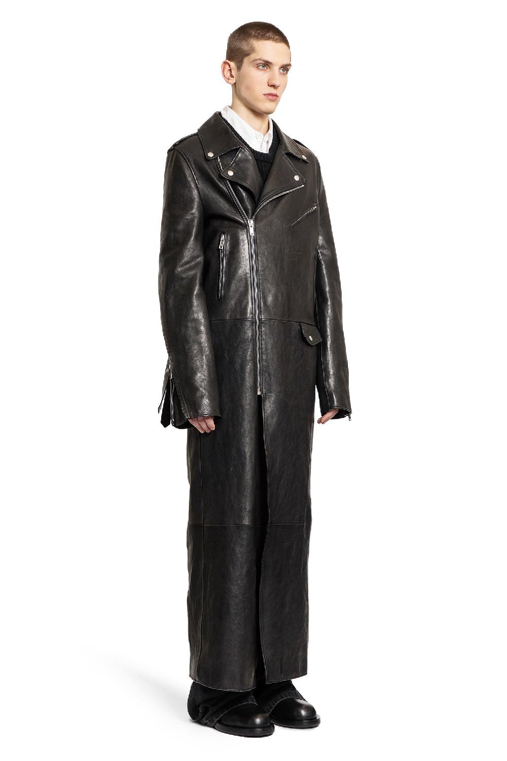 Antonioli ANN DEMEULEMEESTER MAN BLACK COATS Enormi sconti