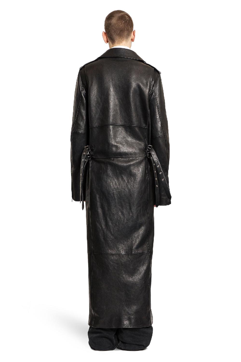 Antonioli ANN DEMEULEMEESTER MAN BLACK COATS Enormi sconti