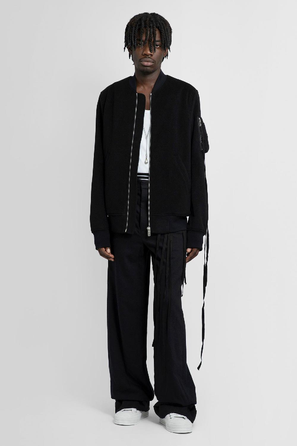 Antonioli ANN DEMEULEMEESTER MAN BLACK JACKETS Trasporto libero internazionale