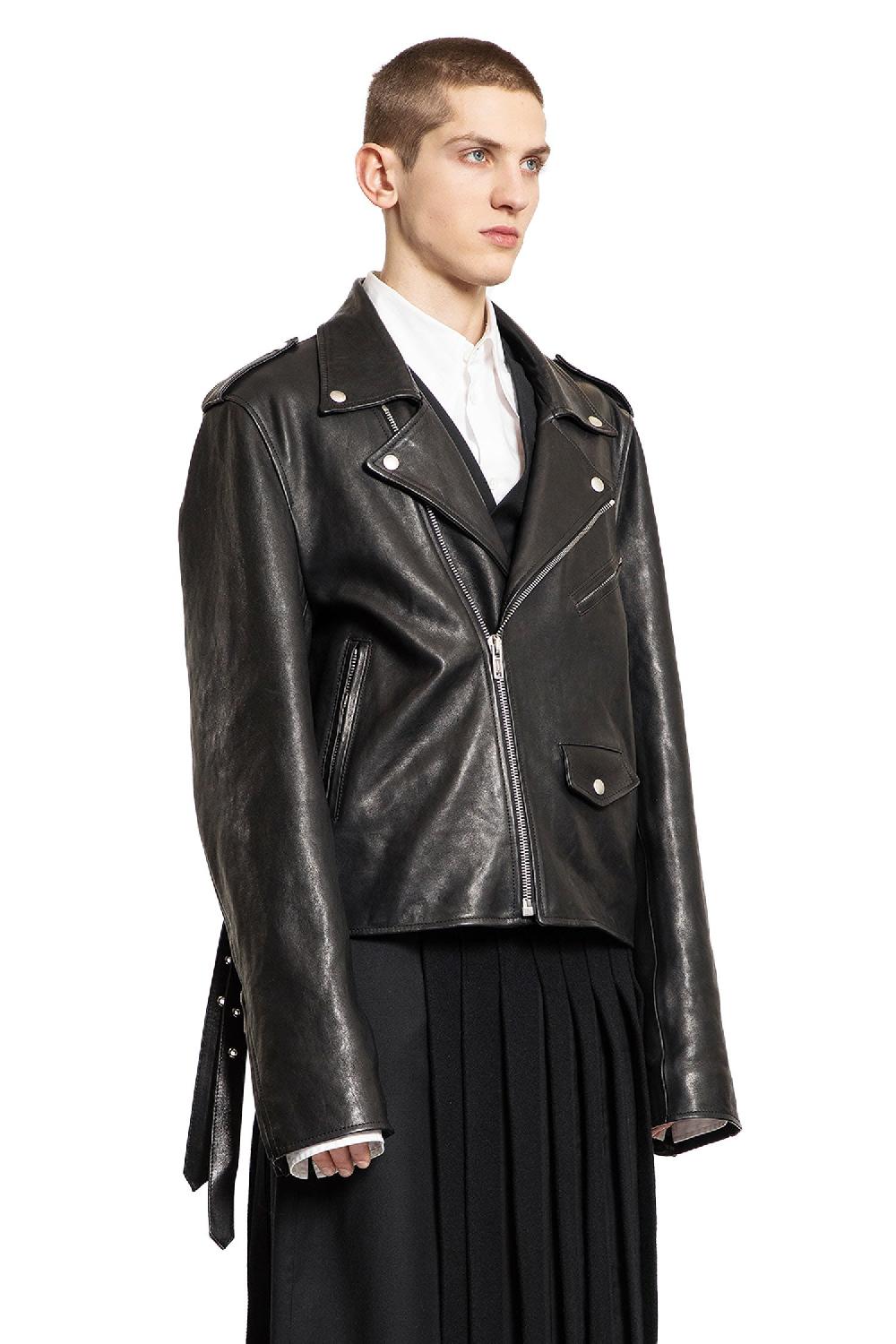 Antonioli ANN DEMEULEMEESTER MAN BLACK JACKETS Esporta salva