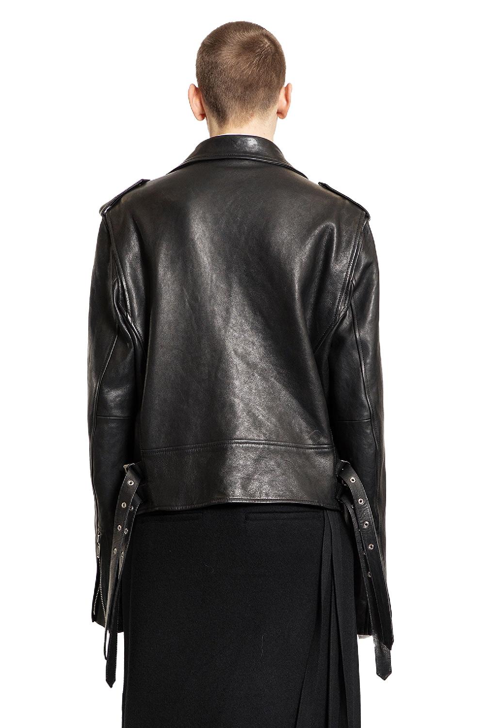 Antonioli ANN DEMEULEMEESTER MAN BLACK JACKETS Esporta salva