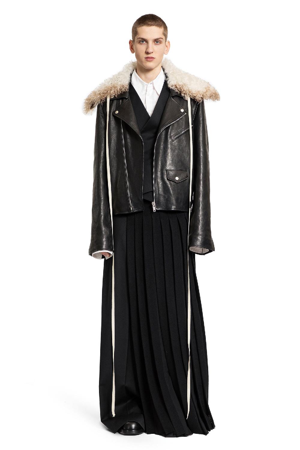 Antonioli ANN DEMEULEMEESTER MAN BLACK JACKETS Esporta salva