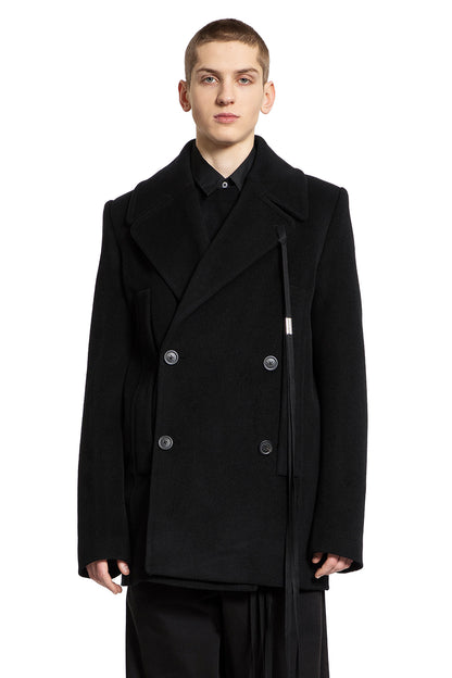 Antonioli ANN DEMEULEMEESTER MAN BLACK JACKETS In vendita