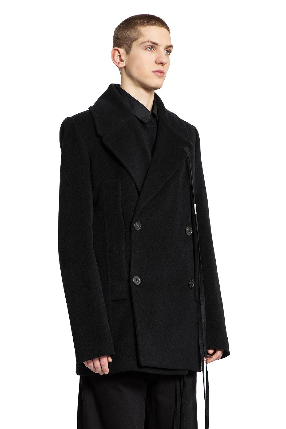 Antonioli ANN DEMEULEMEESTER MAN BLACK JACKETS In vendita