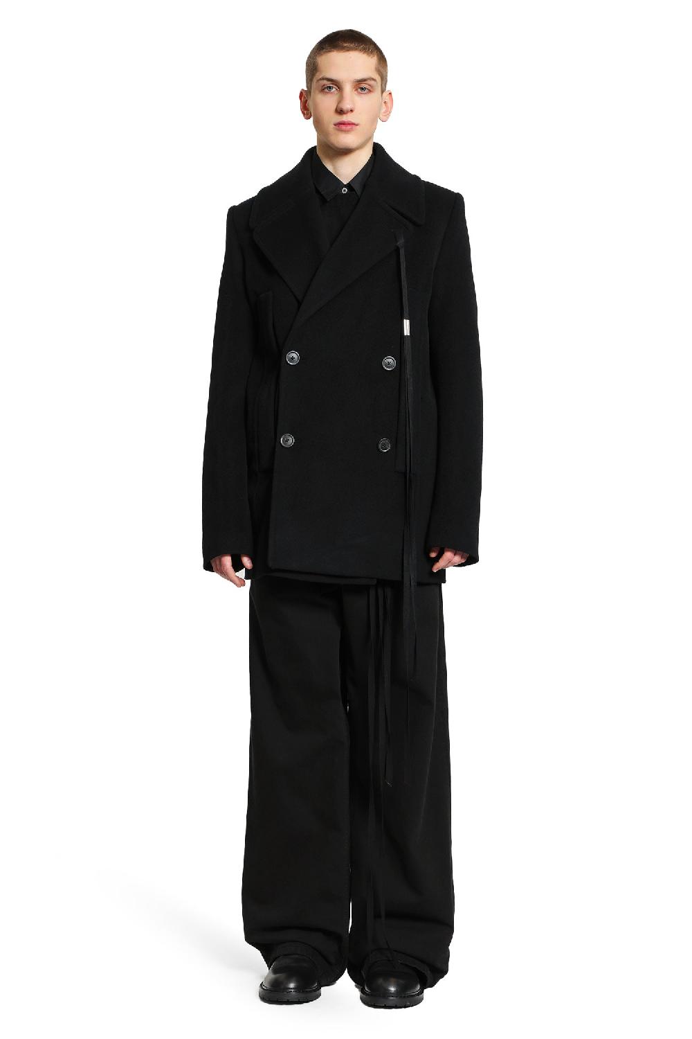 Antonioli ANN DEMEULEMEESTER MAN BLACK JACKETS In vendita