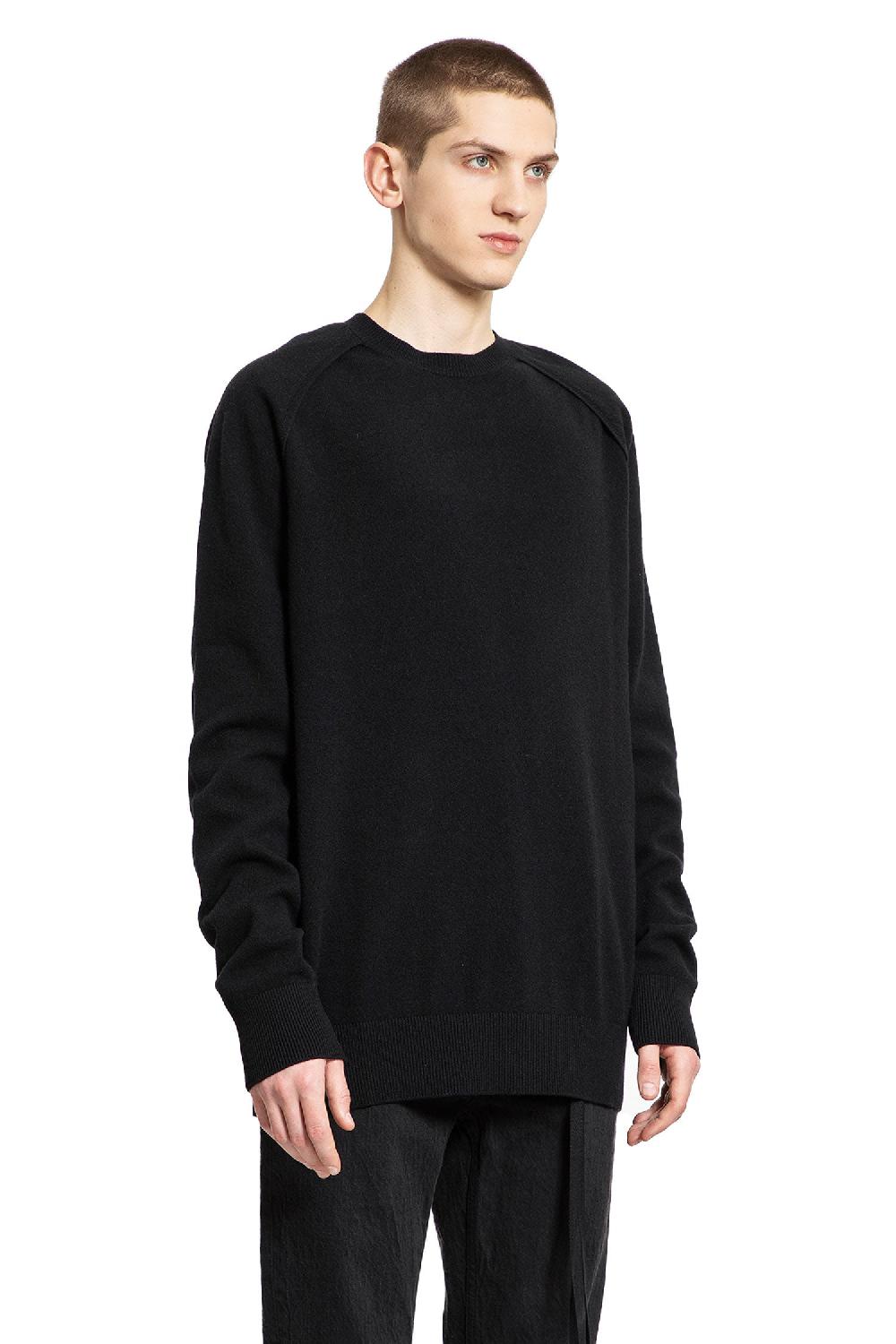 Antonioli ANN DEMEULEMEESTER MAN BLACK KNITWEAR Italia