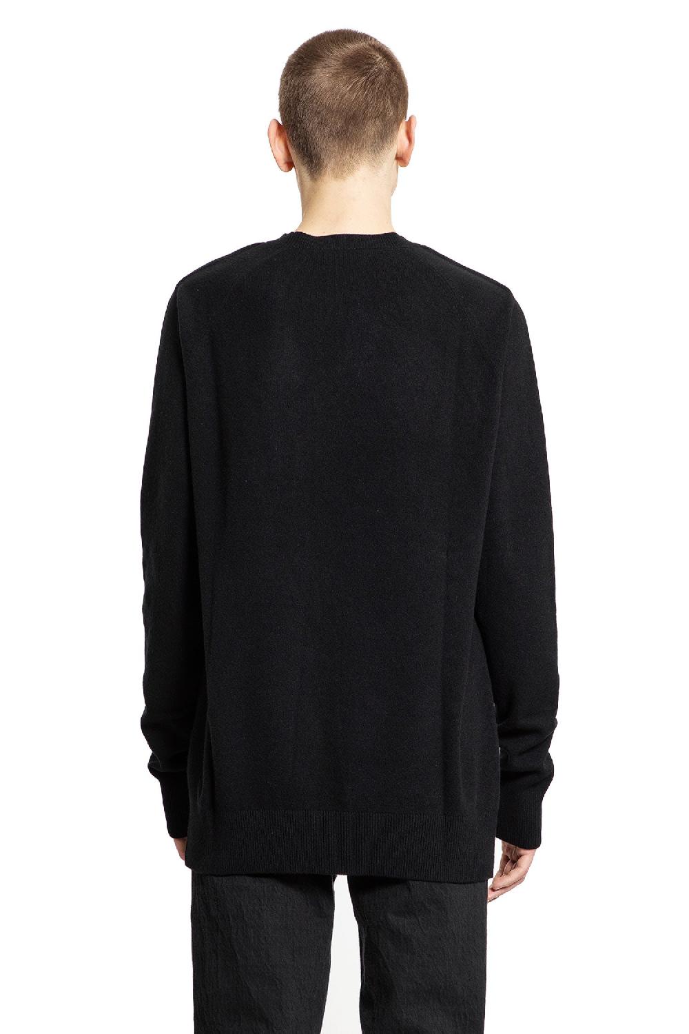 Antonioli ANN DEMEULEMEESTER MAN BLACK KNITWEAR Italia