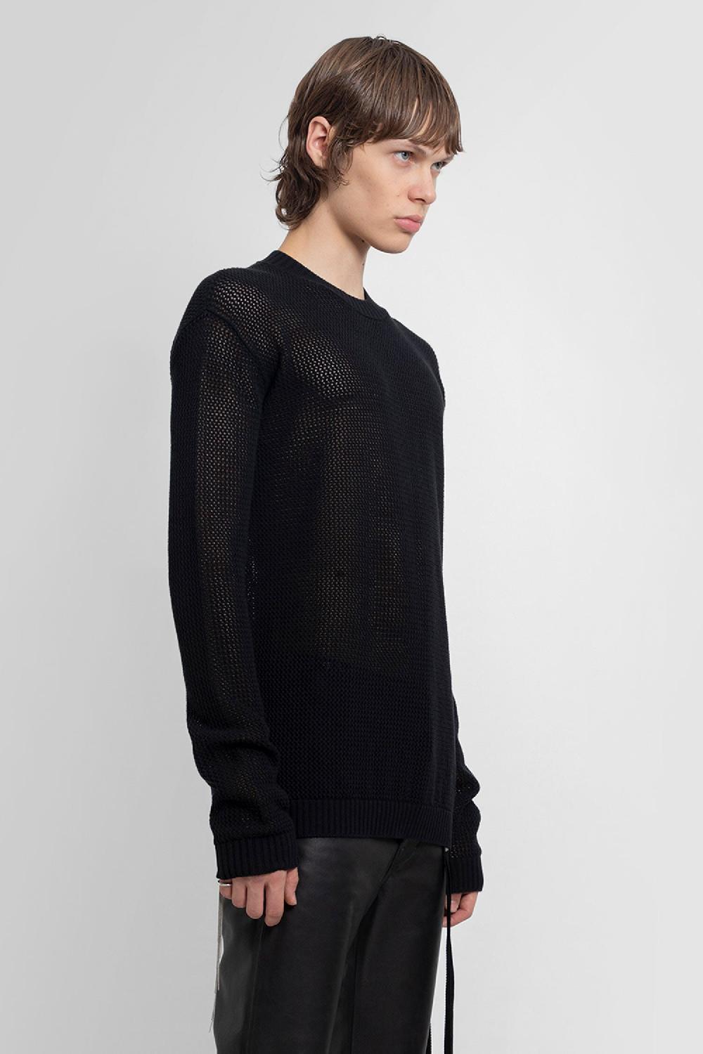 Antonioli ANN DEMEULEMEESTER MAN BLACK KNITWEAR In Linea