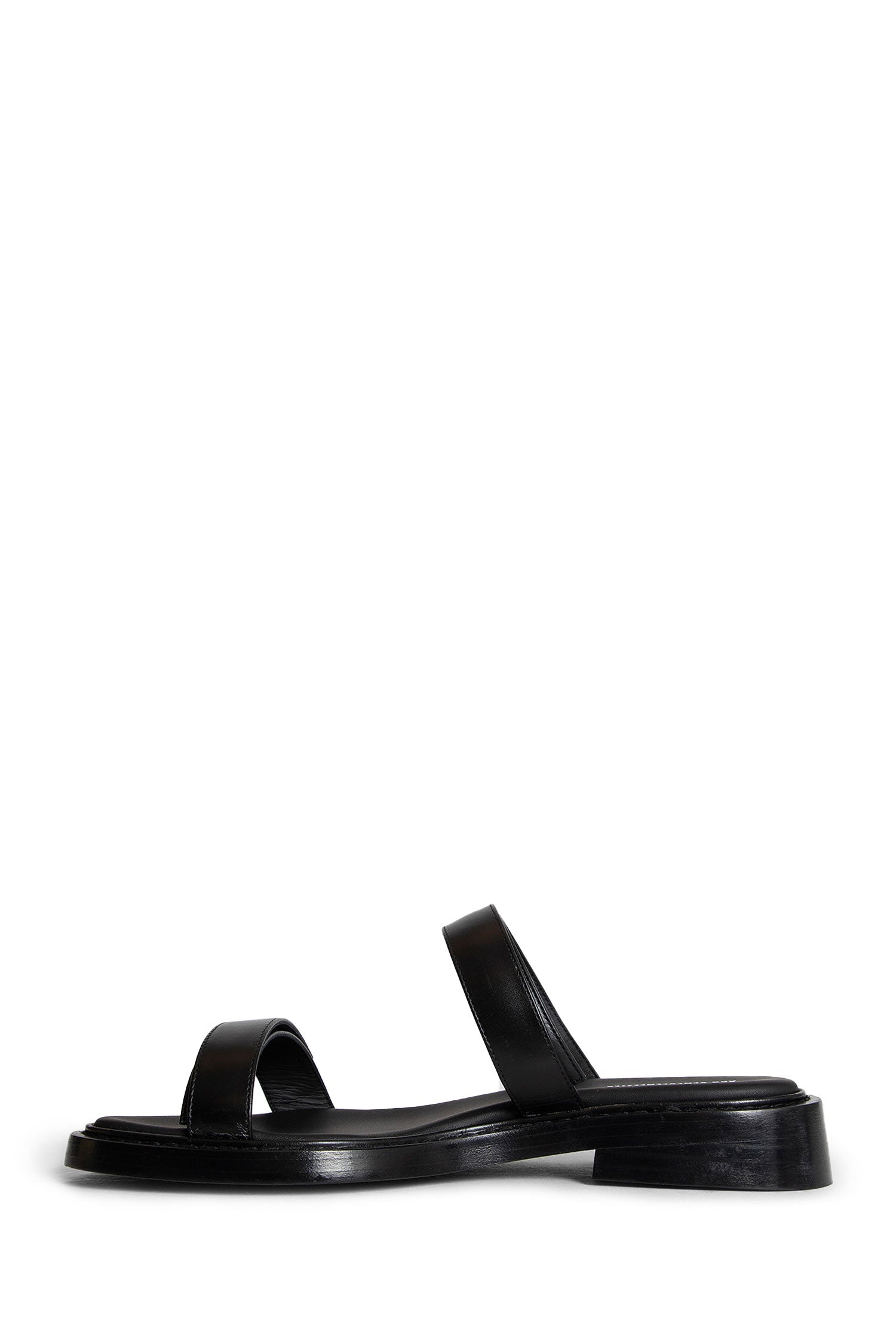 Antonioli ANN DEMEULEMEESTER MAN BLACK SANDALS & SLIDES Soddisfazione Garantita