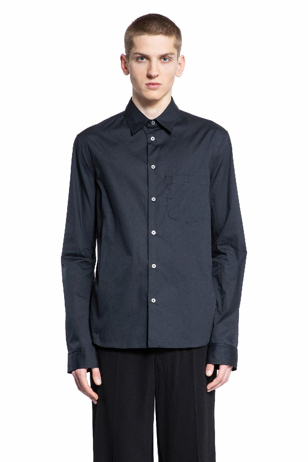 Antonioli ANN DEMEULEMEESTER MAN BLACK SHIRTS Qualità Garantita