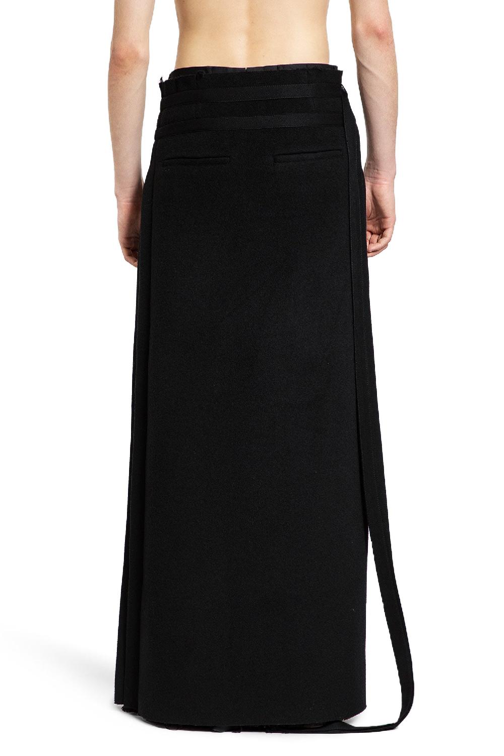 Antonioli ANN DEMEULEMEESTER MAN BLACK SHORTS & SKIRTS Shopping Online