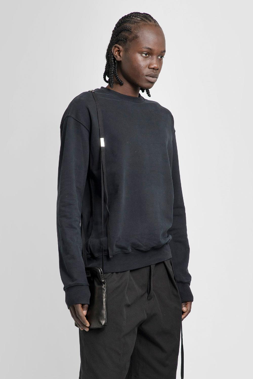 Antonioli ANN DEMEULEMEESTER MAN BLACK SWEATSHIRTS Novità