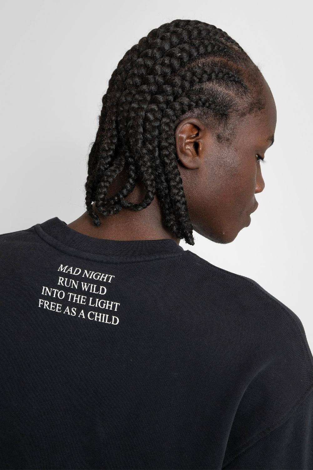 Antonioli ANN DEMEULEMEESTER MAN BLACK SWEATSHIRTS Novità