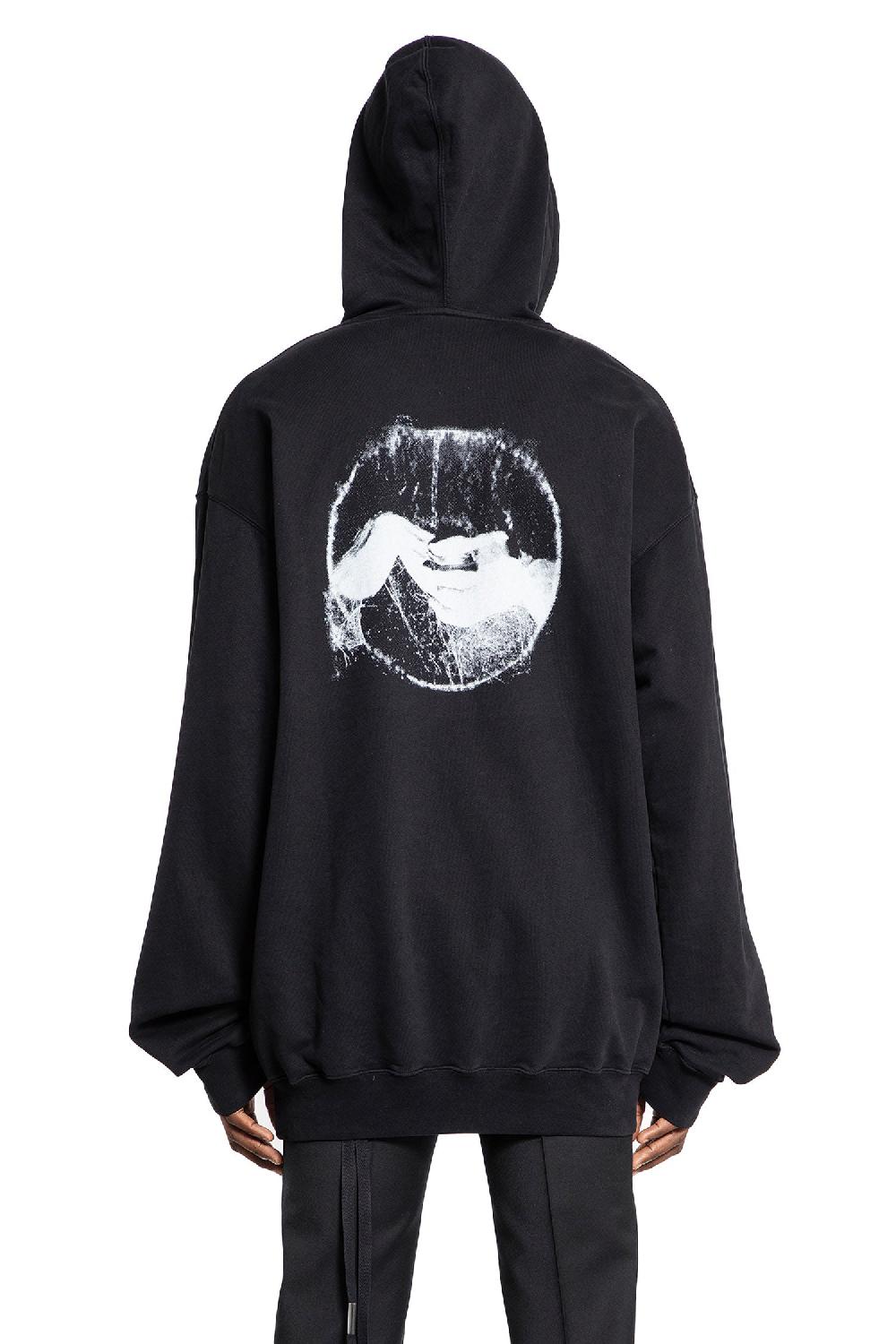 Antonioli ANN DEMEULEMEESTER MAN BLACK SWEATSHIRTS Economico