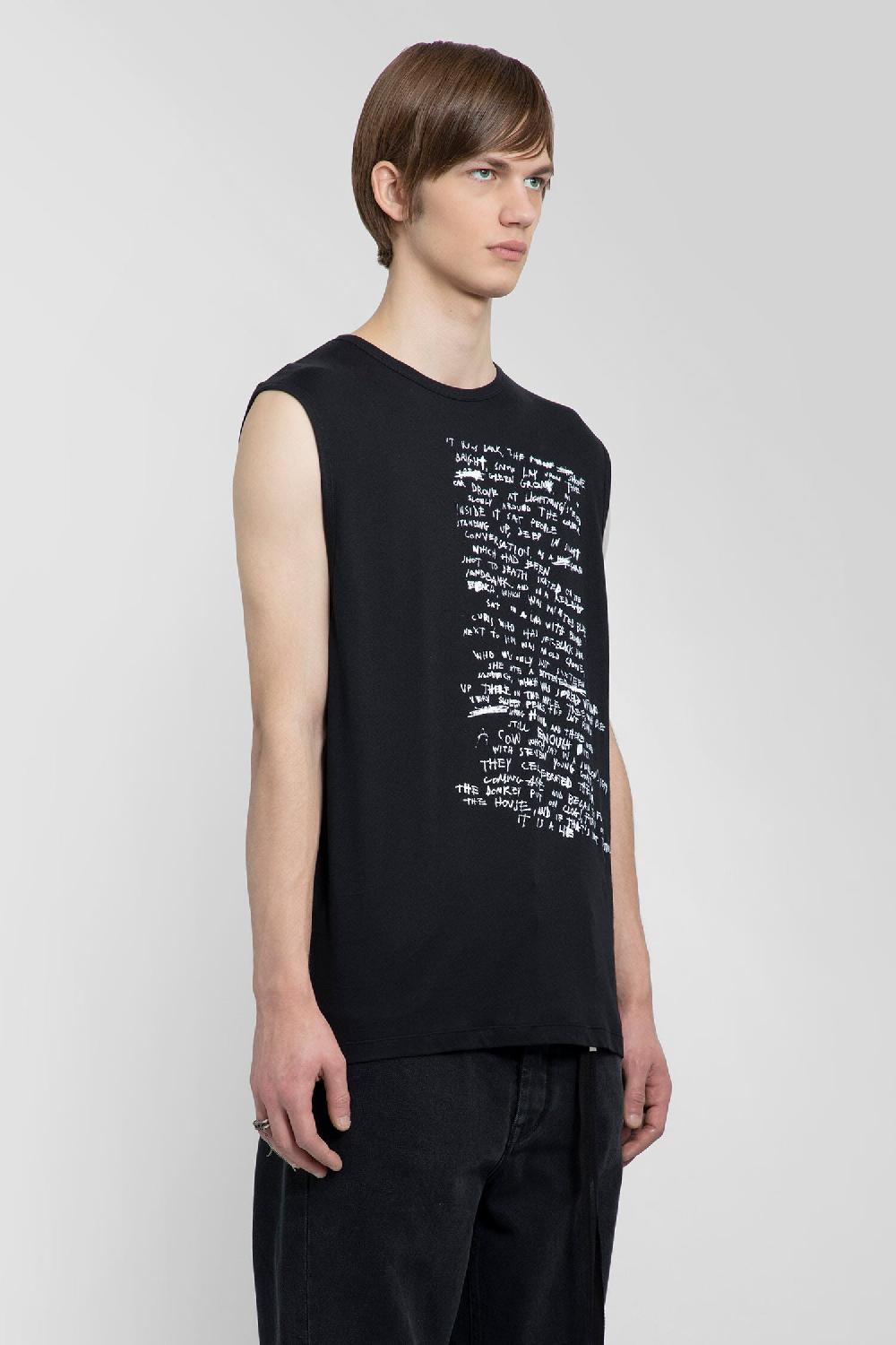 Antonioli ANN DEMEULEMEESTER MAN BLACK T-SHIRTS & TANK TOPS Online
