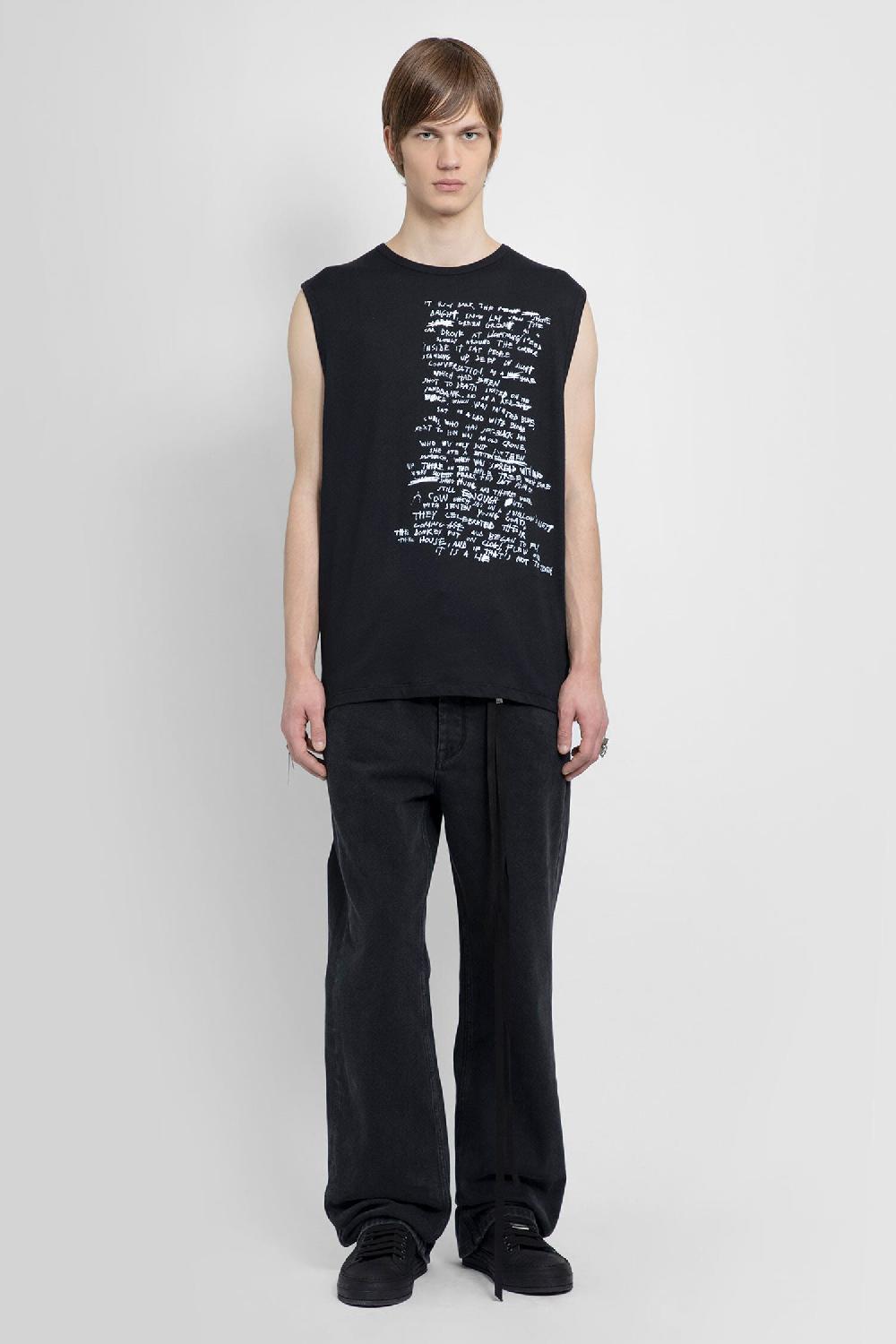 Antonioli ANN DEMEULEMEESTER MAN BLACK T-SHIRTS & TANK TOPS Online