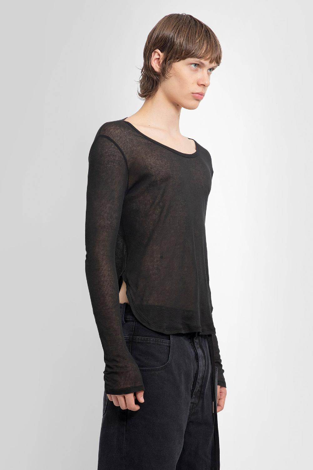 Antonioli ANN DEMEULEMEESTER MAN BLACK T-SHIRTS & TANK TOPS Outlet