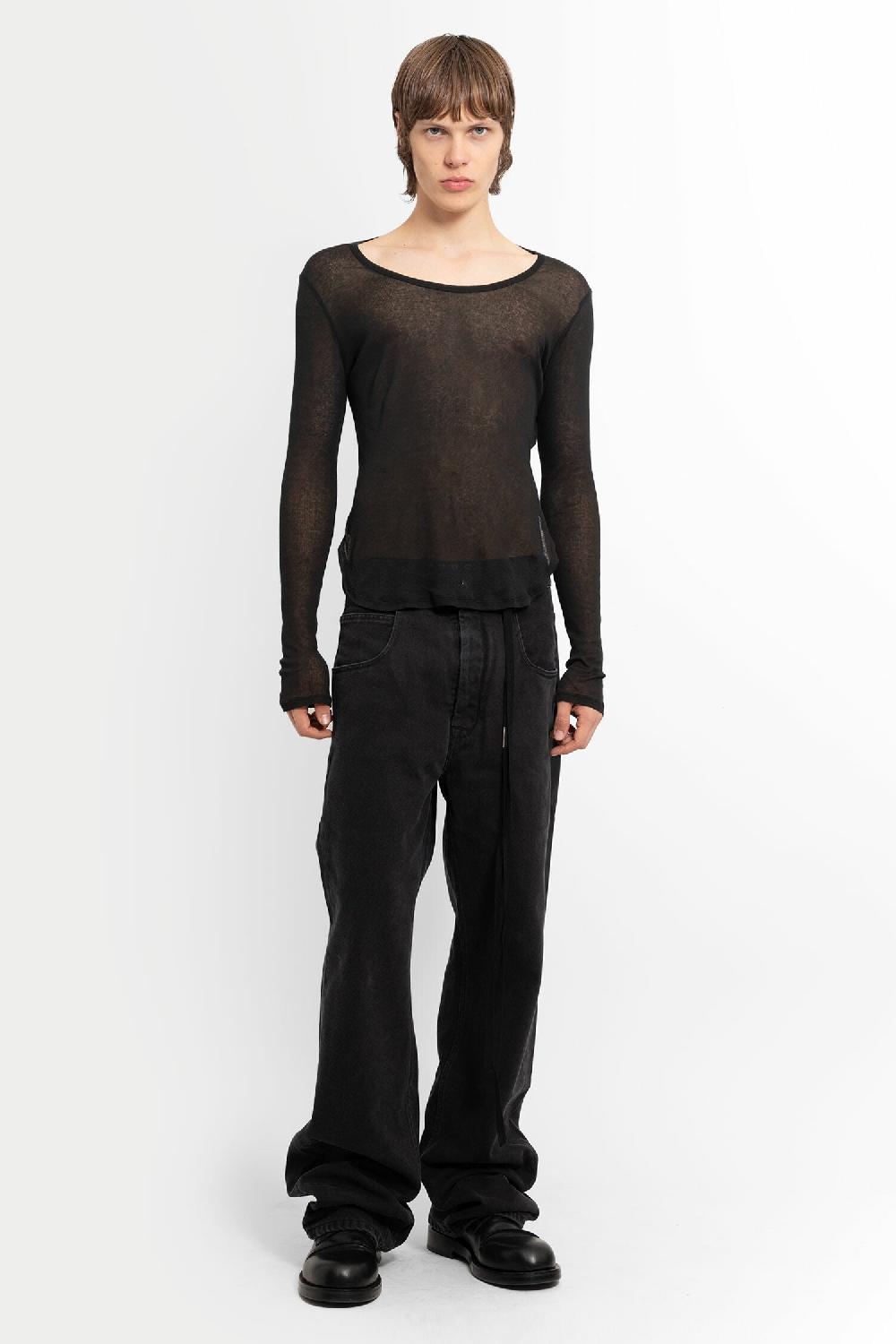 Antonioli ANN DEMEULEMEESTER MAN BLACK T-SHIRTS & TANK TOPS Outlet