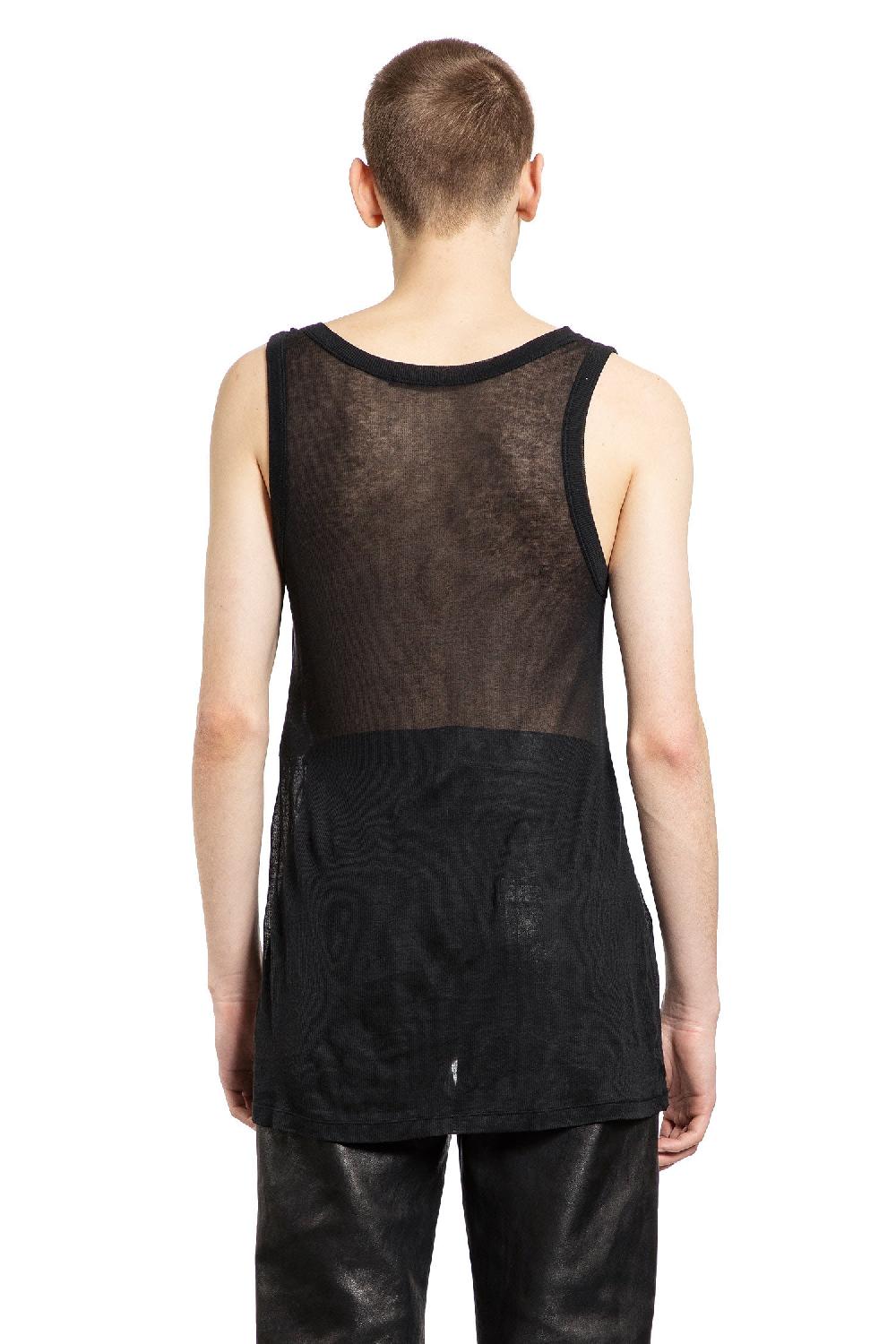Antonioli ANN DEMEULEMEESTER MAN BLACK T-SHIRTS & TANK TOPS In Vendita