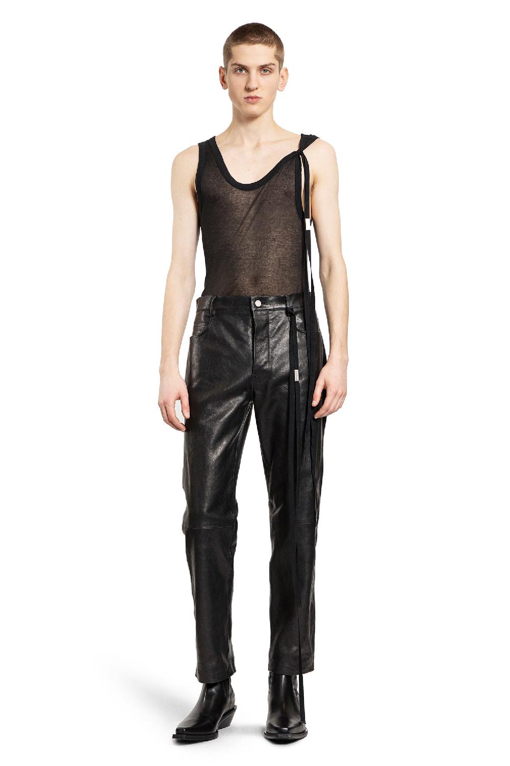 Antonioli ANN DEMEULEMEESTER MAN BLACK T-SHIRTS & TANK TOPS In Vendita