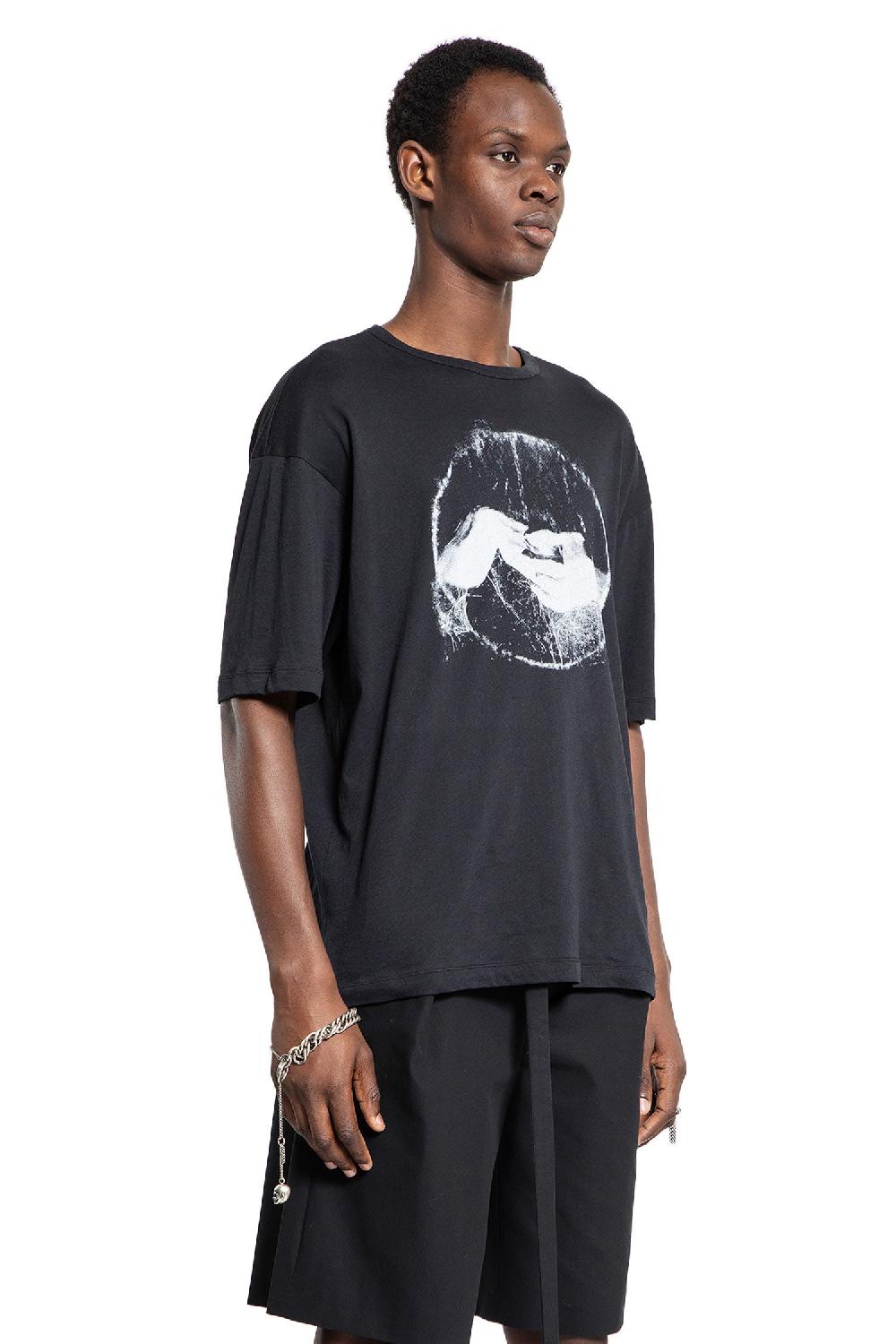 Antonioli ANN DEMEULEMEESTER MAN BLACK T-SHIRTS & TANK TOPS Saldi