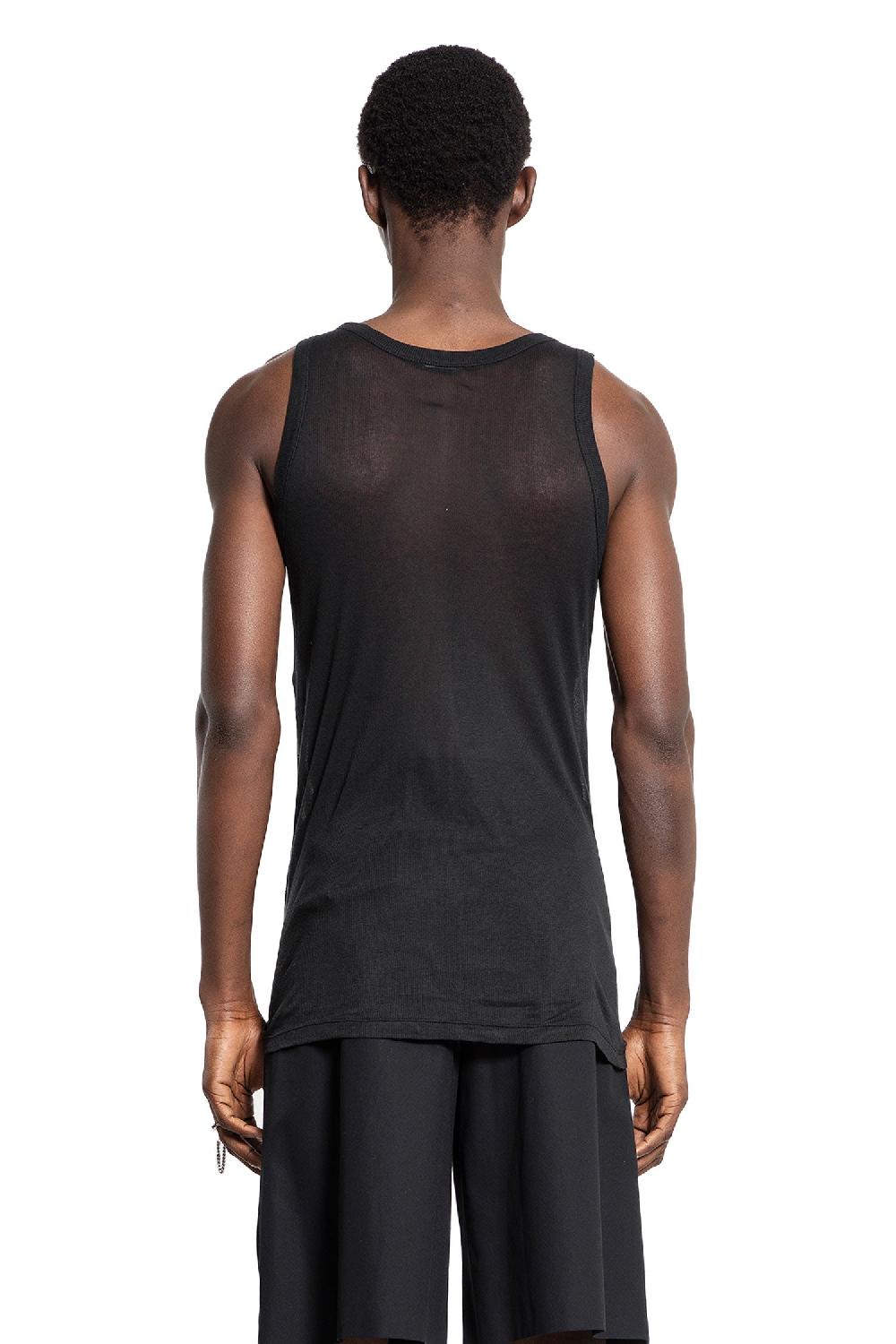 Antonioli ANN DEMEULEMEESTER MAN BLACK T-SHIRTS & TANK TOPS Vendita Calda