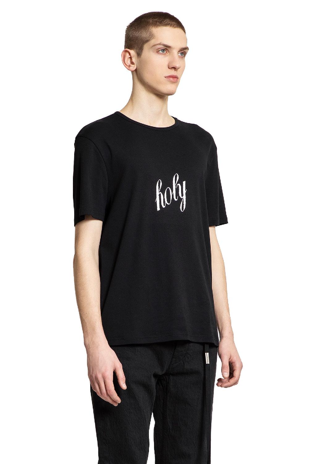 Antonioli ANN DEMEULEMEESTER MAN BLACK T-SHIRTS & TANK TOPS Vendita Economica