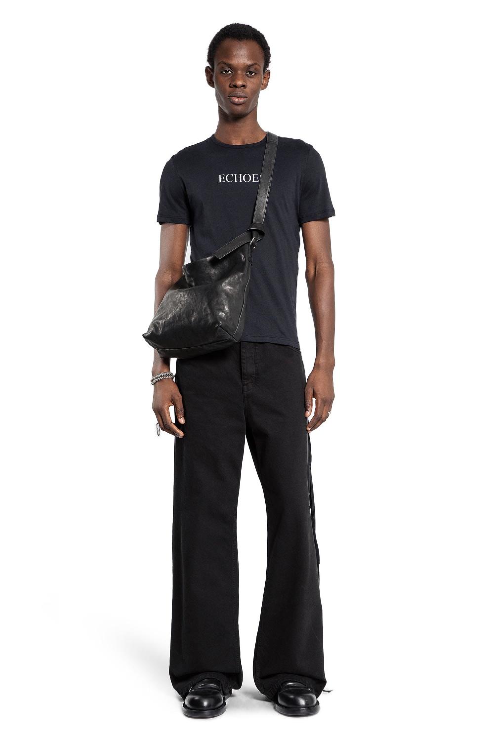 Antonioli ANN DEMEULEMEESTER MAN BLACK T-SHIRTS & TANK TOPS Saldi Di Fabbrica