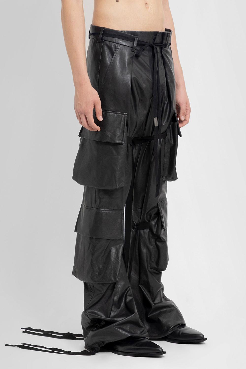 Antonioli ANN DEMEULEMEESTER MAN BLACK TROUSERS Vendite Flash