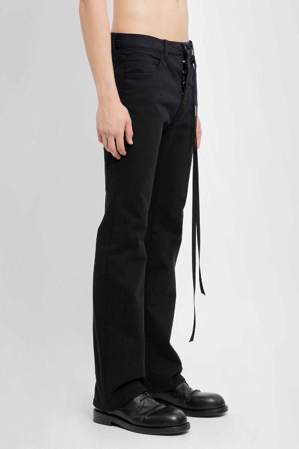 Antonioli ANN DEMEULEMEESTER MAN BLACK TROUSERS Negozio